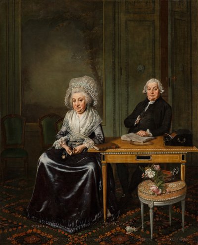 Porträt von Jacob Feitama und seiner Ehefrau Elisabeth de Haan von Wybrand Hendricks